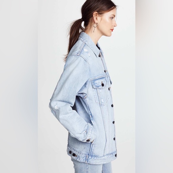 Alexander wang Oversize Denim Jacket Coat - Picture 5 of 7